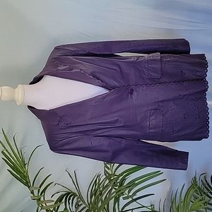 NWOT Purple Leather Jacket